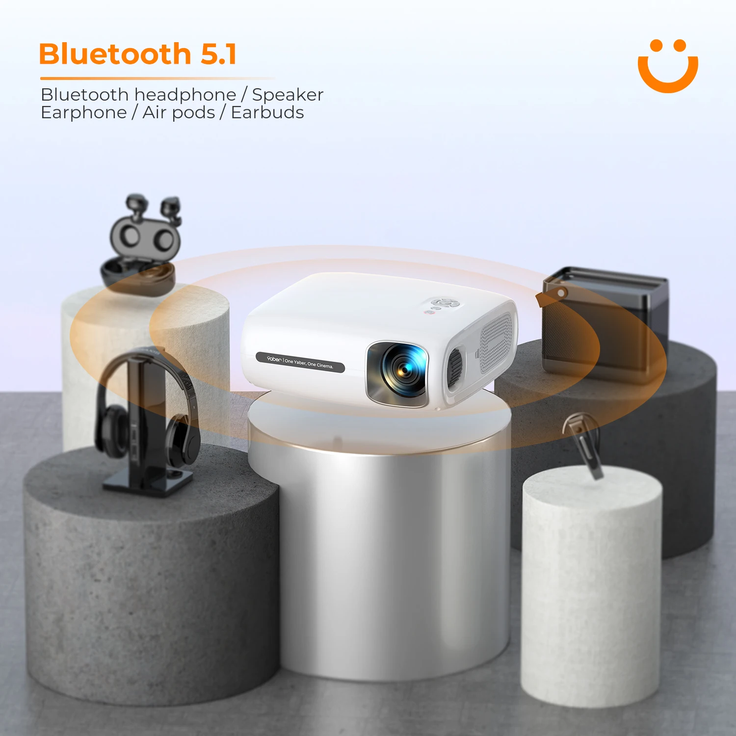 Projecteur Bluetooth WiFi YABER Pro V7 12000L 5G, Algeria
