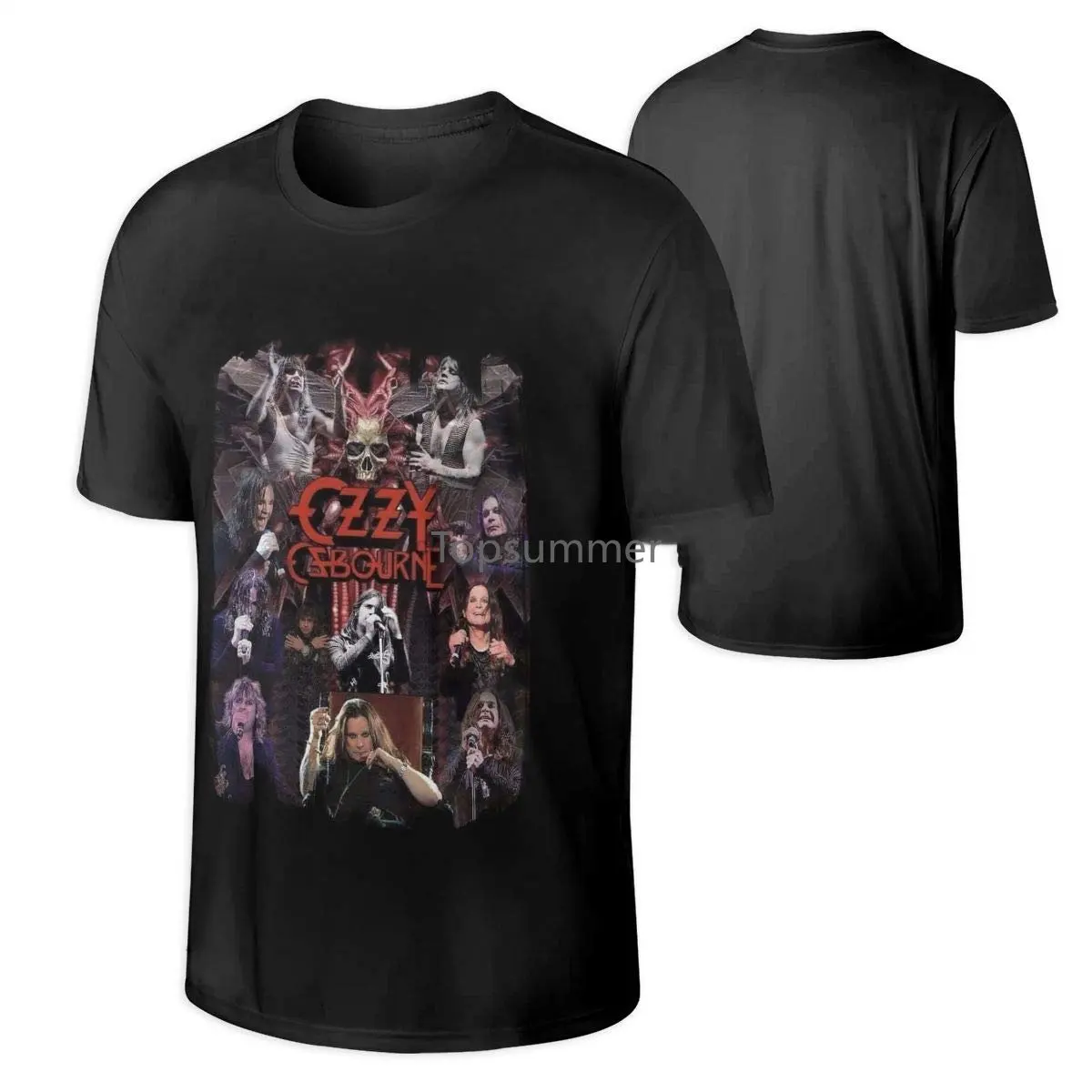 

Man'S Ozzy Osbourne Music Band Short Sleeves Tshirts Gift 4Xl Black