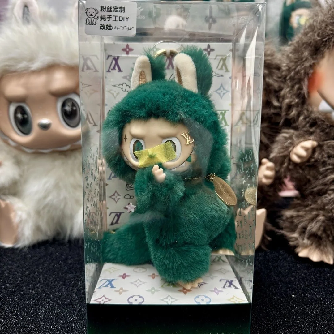 ZIMOMO ジモモ ふわふわ　ぬいぐるみ　LABUBU グリーン Labubu/Zimomo, The Little Monsters Series 4, Light Green