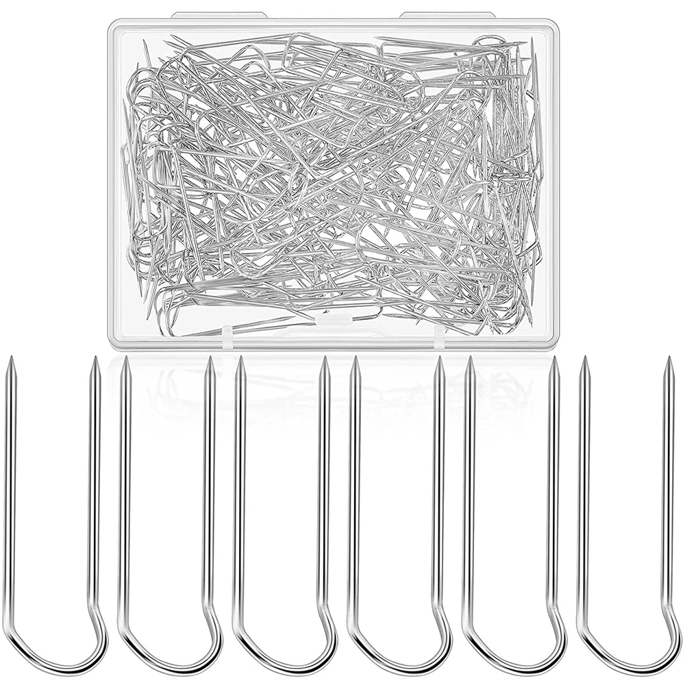 0.9 Inch Long 50 Pieces Sewing U-pins Fork Pins Needlecrafts Pins Double Blocking Pins Stainless Steel Sewing Pins Multipurpose Straight Pins for Sewing Jewelry Display Home Decor 0.9 Inch Long 50 Pieces Sewing U-pins Fork Pins Needlecrafts Pins Double Blocking Pins Stainless Steel Sewing Pins Multipurpose Straight Pins for Sewing Jewelry Display Home Decor
