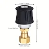 High Pressure Water Gun with 360° Swivel Nozzle, Durable Plastic, Brass and plastic Connectors, Anti-Tangle Car Wash Adapter 4
