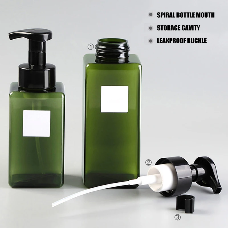 250ml/450ml/650ml Travel Foaming Soap Bottles Empty Soap Foam Bottle Refill Hand Sanitizer Shampoo Shower Gel Dispenser