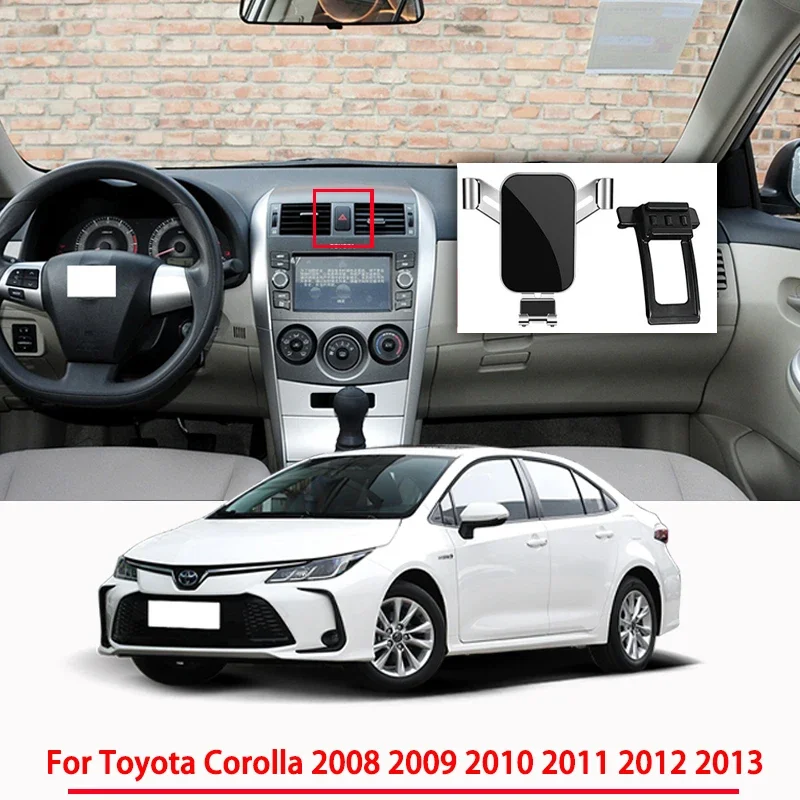 

Автомобильные аксессуары, держатель для TOYOTA Corolla 2008-2010 2011 2012 2013, специальный кронштейн для гравитационной навигации, поддержка GPS