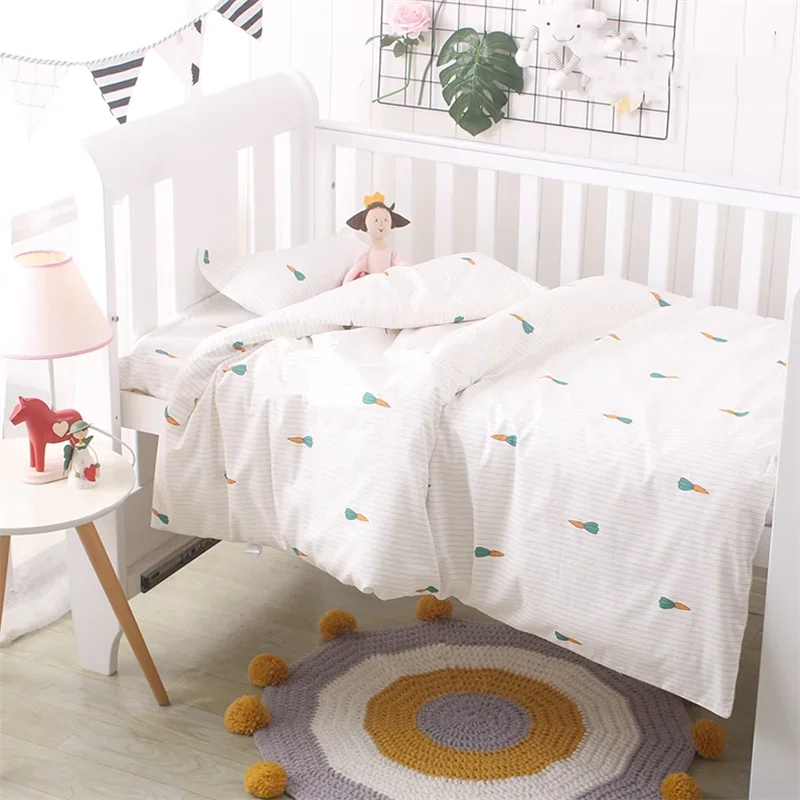 

Baby Bedding Set Kids Quilt Cover Without Filling 1pc Cotton Crib Duvet Cover Cartoon Baby Cot Quilt Cover 150*120cm Breathable