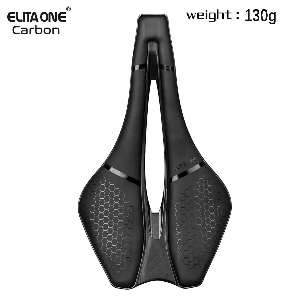 Elitaone 자전거 새들 탄소 레일, 도로 및 mtb 자전거, 130g, 245x139mm 