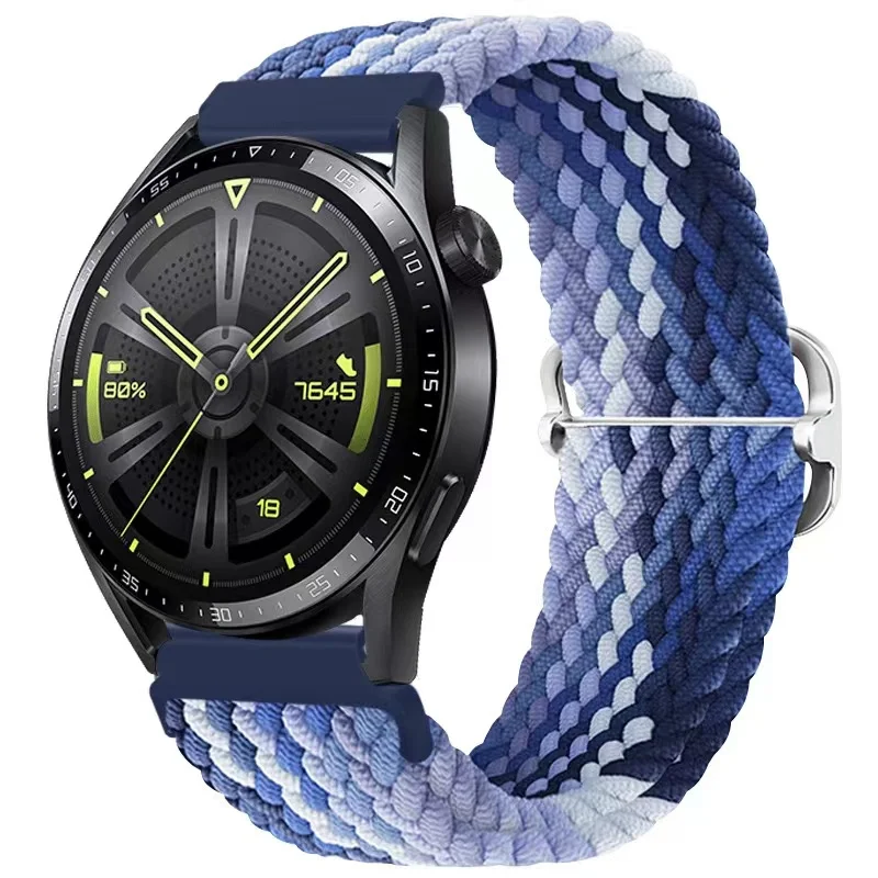 Adjustable Breathable Nylon Woven Watch Strap, 20mm/22mm
