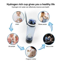 ขวดน้ําไฮโดรเจนรุ่นใหม่ เครื่องกําเนิดน้ําไฮโดรเจนที่อุดมไปด้วย + อะแดปเตอร์เสริม รูปแบบแพ็คเกจ 5