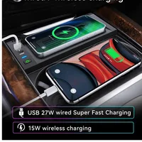 For BMW X5 F15 X6 F16 2014 2015 2016 2017 2018 15W Car wireless charger fast phone charger - Image 5