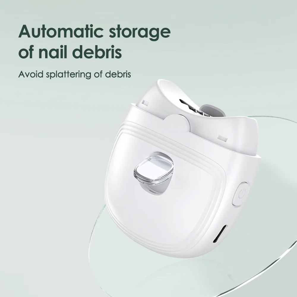 Professional Electric Nail Clipper Automatic Nail Trimmer with LED Light-for Adults & Kids Care Tool