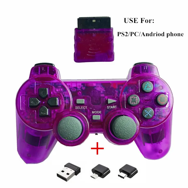 2.4G wireless Controller For PS2 Gamepad For PS2 Wireless Joystick For PS2 PC Andriod phone  game controller 