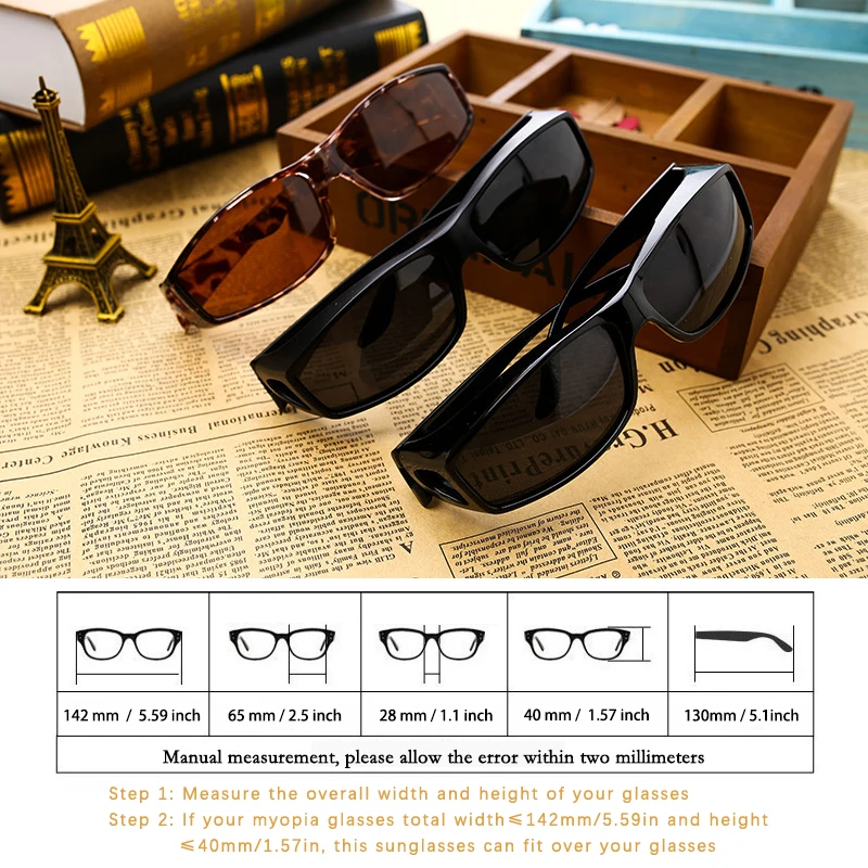 

Polarized Sunglasses Fit Over Eye Glasses Driving Wrap Shield Goggles Fishing Glasses Sports Sunglasses Outdoors Eyewear UV400