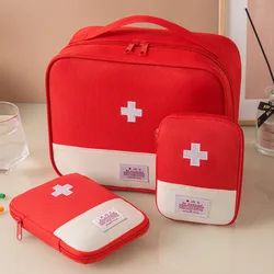 Spacious Portable Medicine and First Aid Storage Bag (Red 3PCS)