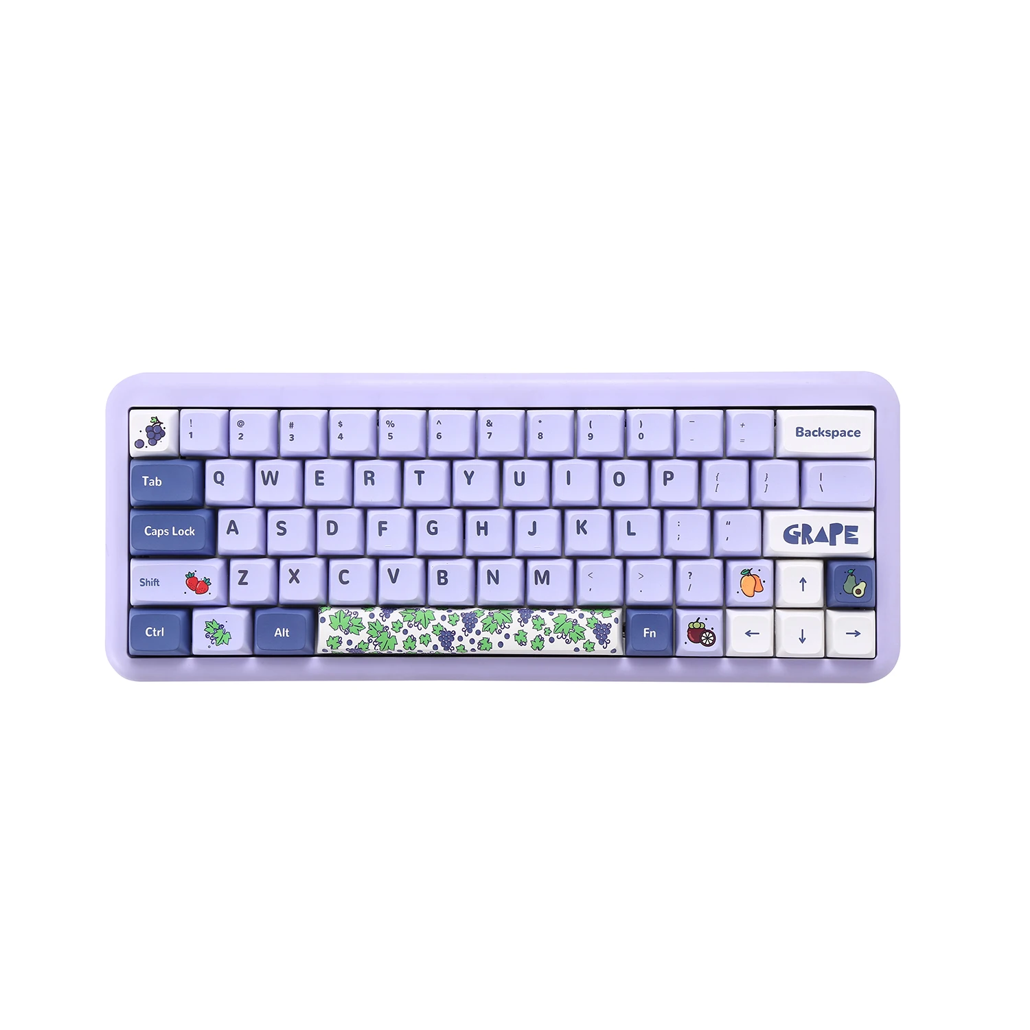 

104+24 XDA Keycaps Set PBT Dye Sublimation ANSI ISO Layout for GK61 64 68 84 87 104 108 Mechanical Keyboards (Purple Grape)