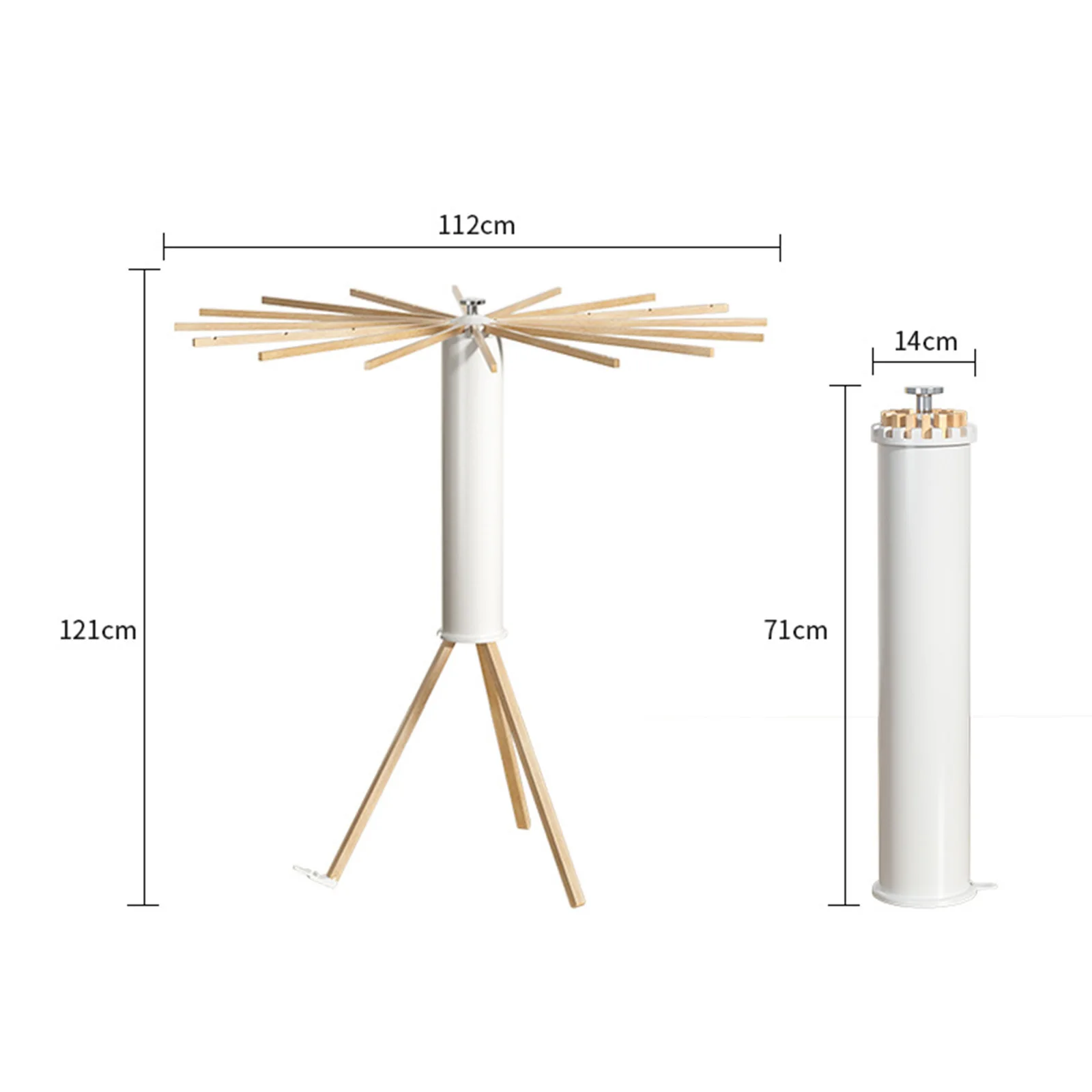 Tripod Clothes Drying Rack Octopus Clothes Hanger Towel Rack Floor Stand Clothing Rack Coat Hanger for Daily Use Travel 6
