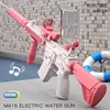 Electric Automatic Water Storage Gun Portable Summer Beach Outdoor Toys Splashing Game With Battery 2
