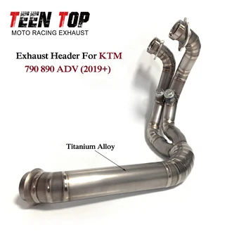 Titanium Alloy 890 Adventure R Exhaust Header 2021 Motorcycle Exhaust For KTM 790 890 Adventure 2019 2020 2021 2022 Escape Moto