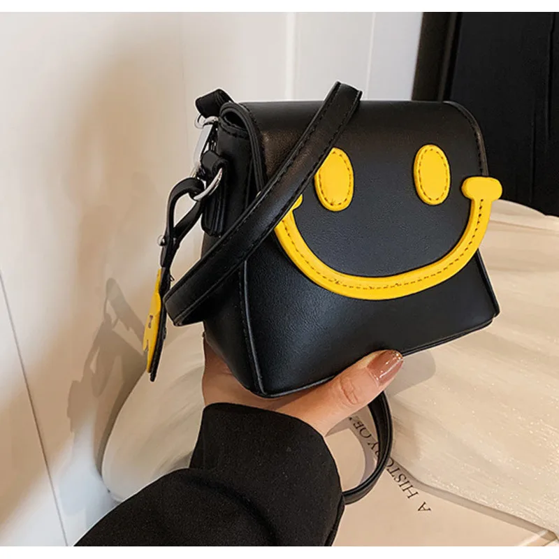 Shoulder Bag Creative Small Cute Smiling Face Crossbody Handbags for Women Casual High-quality Messenger Versatile Luxury Y2k