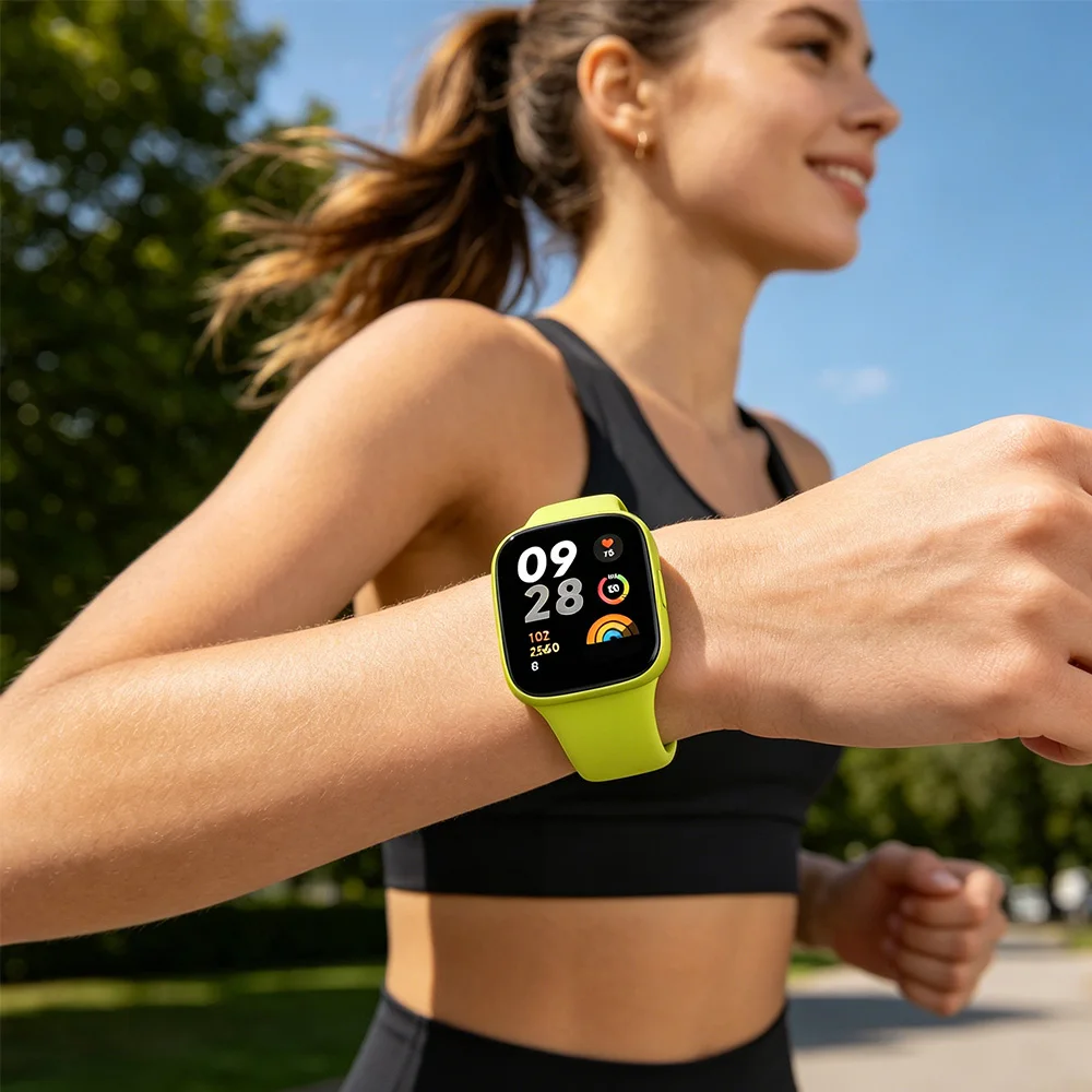 Solid Color Soft Silicone Sport Watch Band - Replacement Wrist Bracelet Accessory