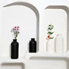 Minimalist Ceramic Vase Nordic Black and White Flower Vases Home Living Room Dried Flower Pot Decor Korean Style Home Decoration 3