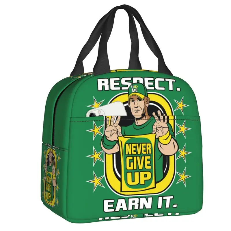 Wwe John Cena Borsa Termica Per Il Pranzo Per Le Donne Never Give Up Resuable Cooler Thermal Food Lunch Box School