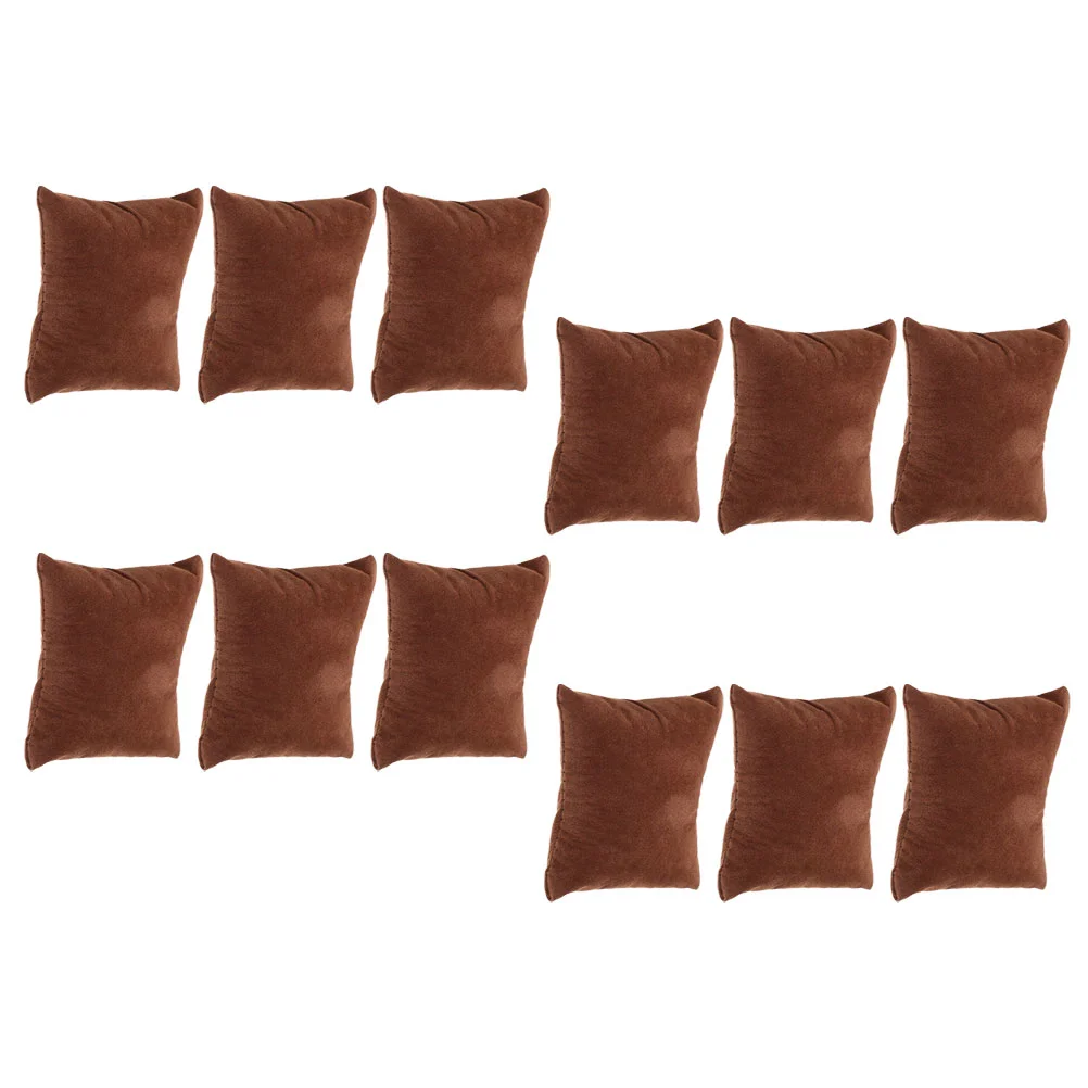 

12 Pcs Show Small Pillow Pillows Watches Cushion Display Mat Bangle Flannel Jewelry