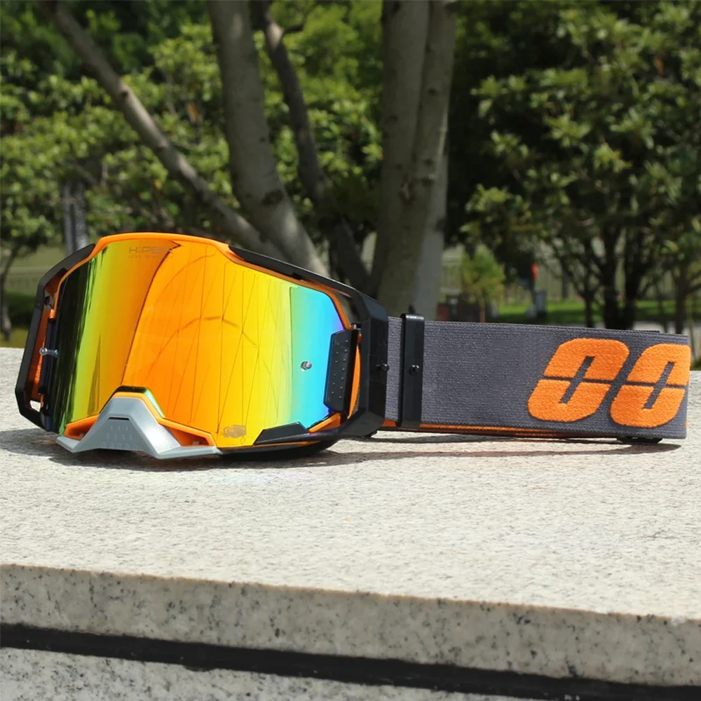 forArmega100% motocross glasses UV400 Sunglasses for men Champion Class Windshield High End Professional Off Road Hard Lens