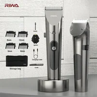 RIWA Electric Hair Clipper Professional Cordless Clippers for Barber Washable Rechargeable Variable Speed Hair Cutting Machine 1