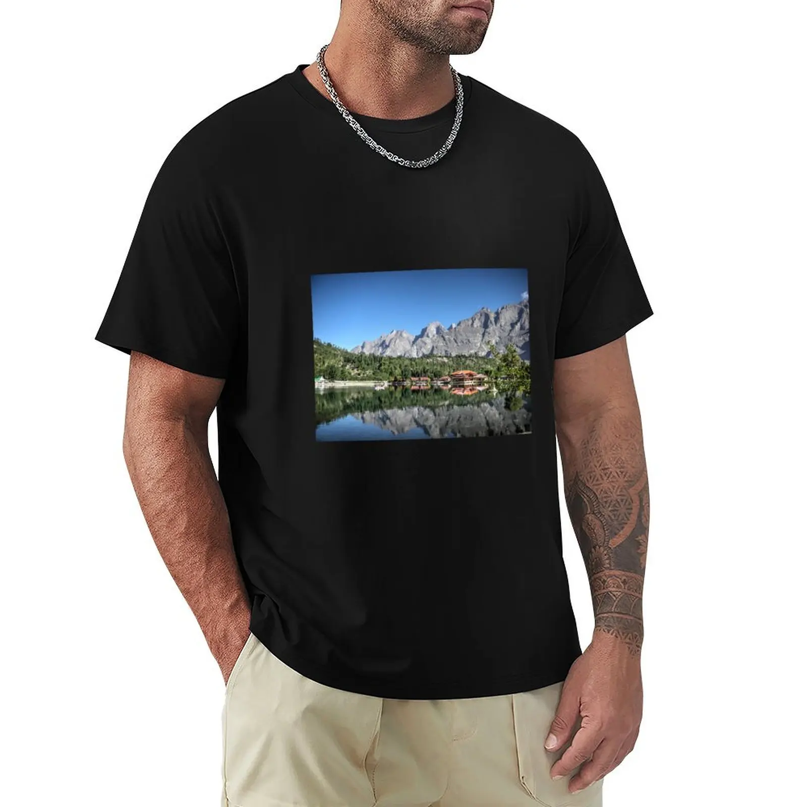

Reflection at Shangrila T-Shirt summer clothes Aesthetic clothing shirts graphic tees heavyweight t shirts for men