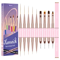 Kolinsky Sable Finest Premium Nail Art Long Striper Liner Brush with Wooden Handle Acrylic Nails Tool 1