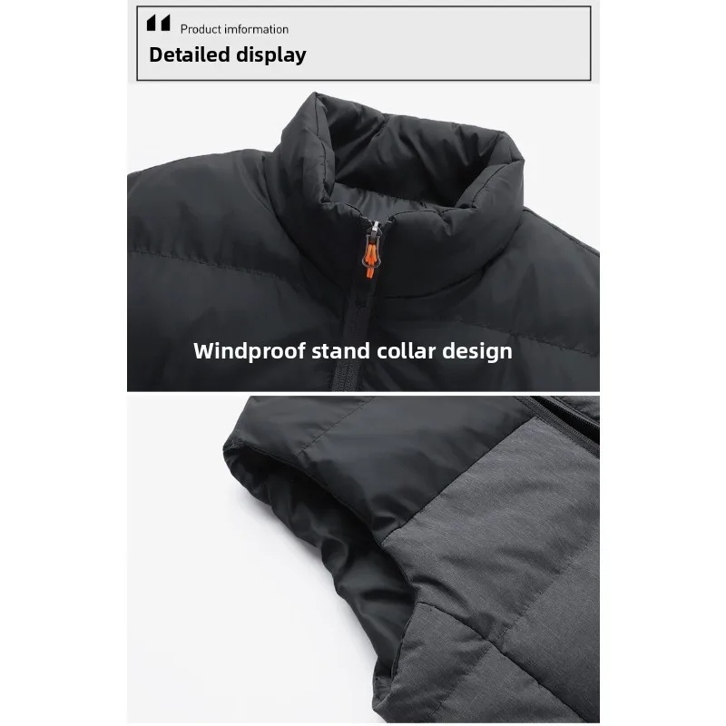COMXZ 2025 Smart Safety Heated Vest 5V Low Voltage Battery Powered Mens Thermal Jacket Wind Water Resistant Hiking Gear