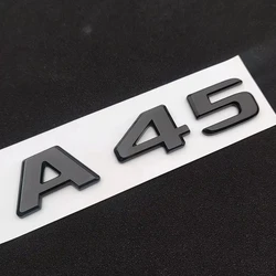 Premium Car Trunk Emblem Badge Logo Stickers - ABS Material, Sleek Design for Performance Vehicles (Gloss Black A45)