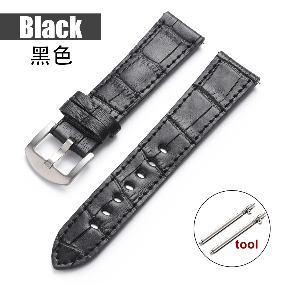 Luxury Calfskin Leather Watch Strap with Slub Pattern - Premium Universal Watchband