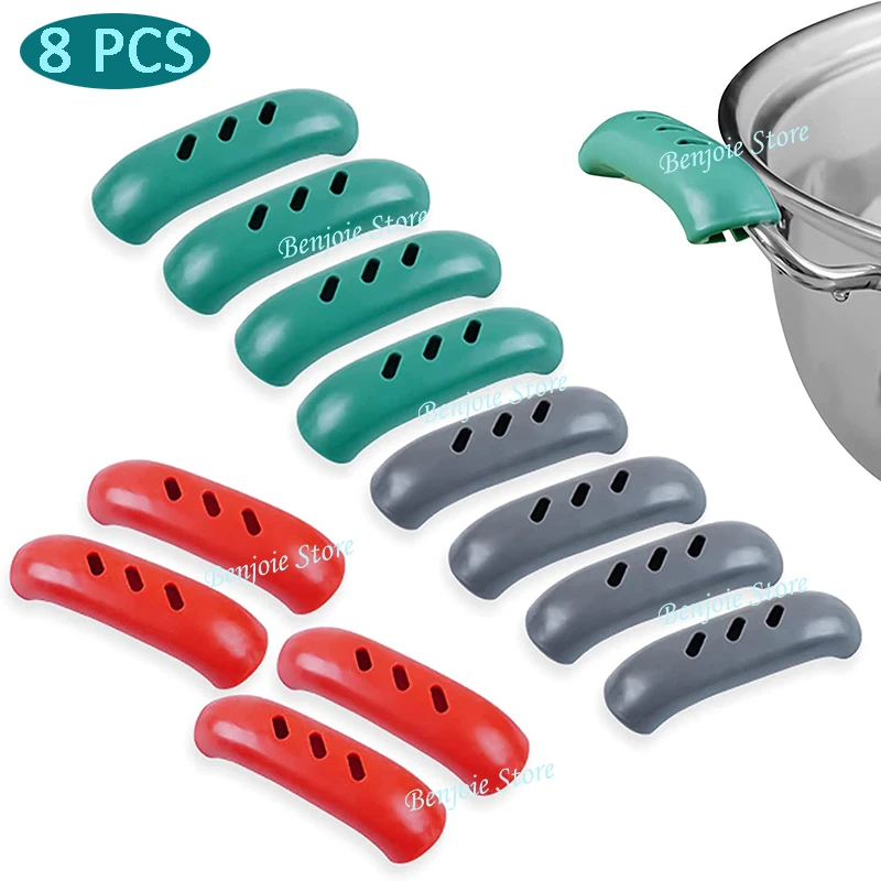 PotHandleSleeveMittCastIronSiliconeHandleCoverAntiSlipHandle