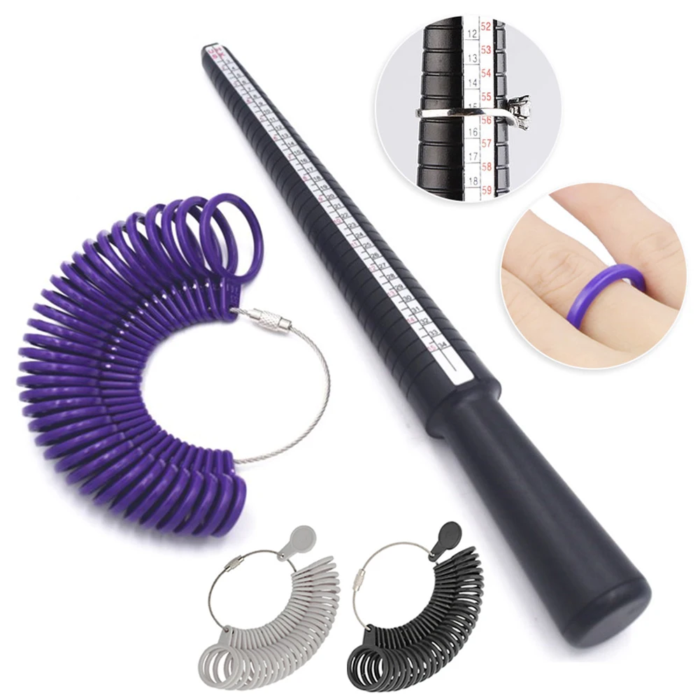 

1 PCS Professional Jewelry Tools Ring Mandrel Stick Finger Gauge Ring Sizer Measuring UK/US Size For DIY Jewelry Size Tool Sets