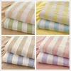 1pc Stripe Style Flat Sheet Skin-friendly Bed Linen Home Bedsheets Girls Boys Room Sheets sabanas cama individual(No Pillowcase) 2