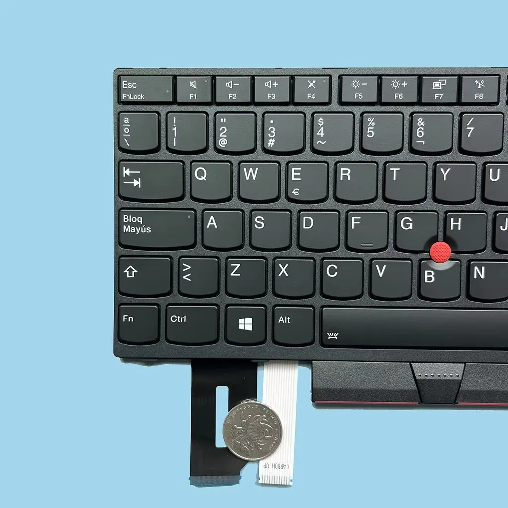 Clavier Rétroéclairé De Remplacement Pour Lenovo ThinkPad T14 Gen1, T14 Gen2, P14S Gen2 - Disposition Amérique Latine Espagnol, Avec TrackPoint, Outils Inclus