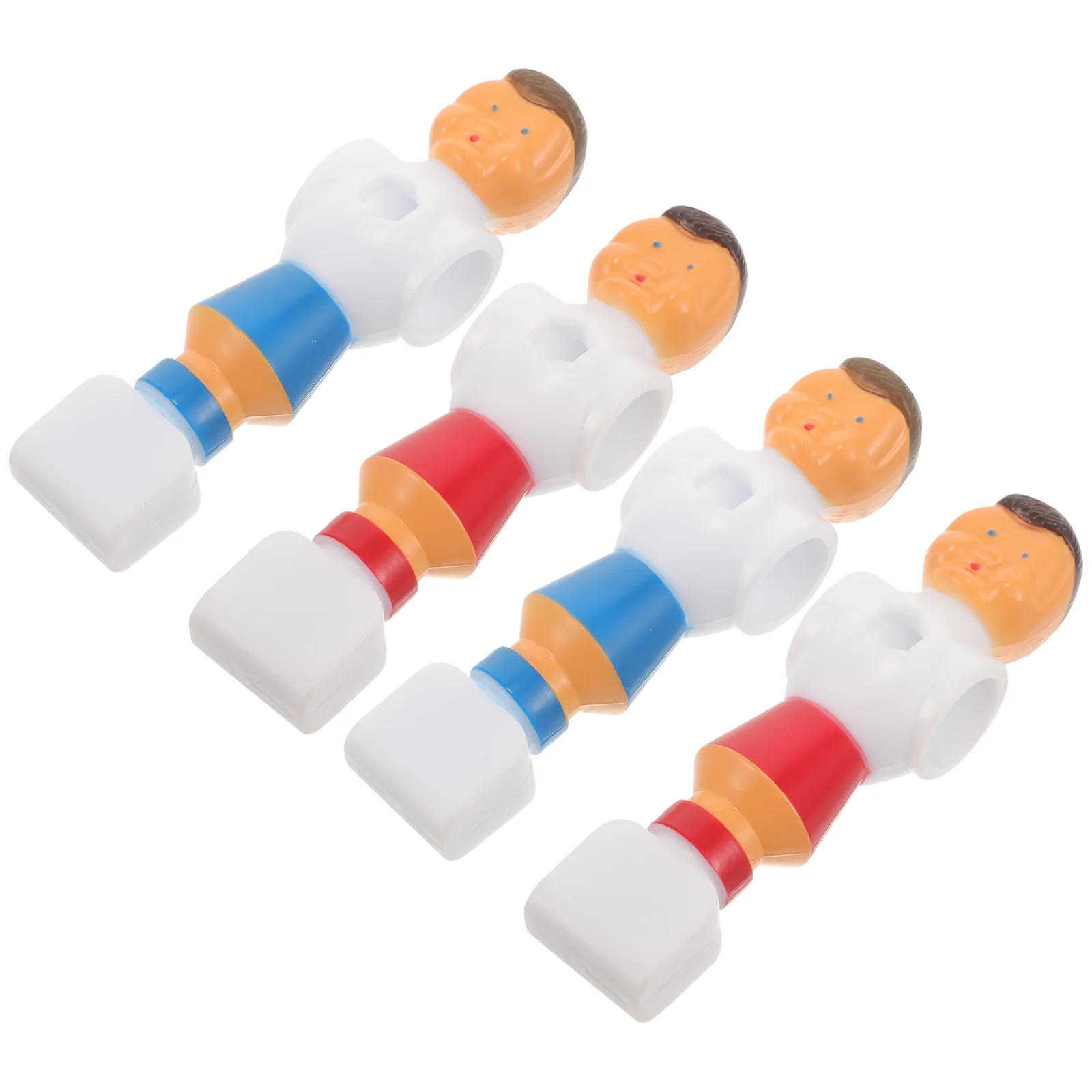 4 Pcs Table Football Replacement Soccer Player Desk Figures Color Reusable Foosball Parts Table Soccer Accessories