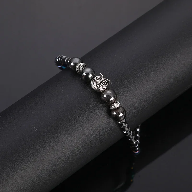 Weight Loss Magnet Anklets for Women Men Owl Animals Stone Magnetic Therapy Bracelets Anklet Pain Relief Slimming Health Jewelry