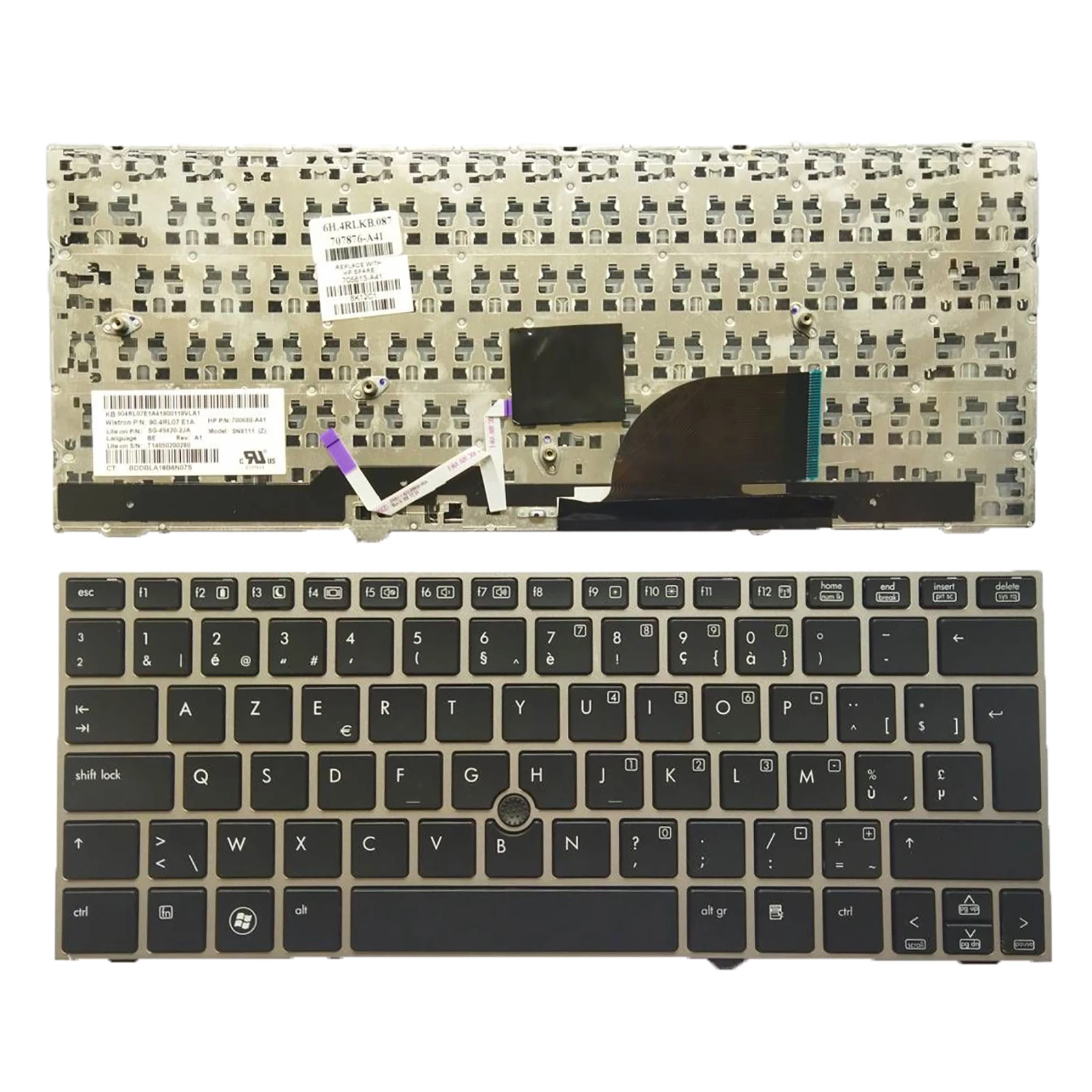 

New For HP Elitebook 2170 2170p BE Laptop Keyboard With Pointer Belgian