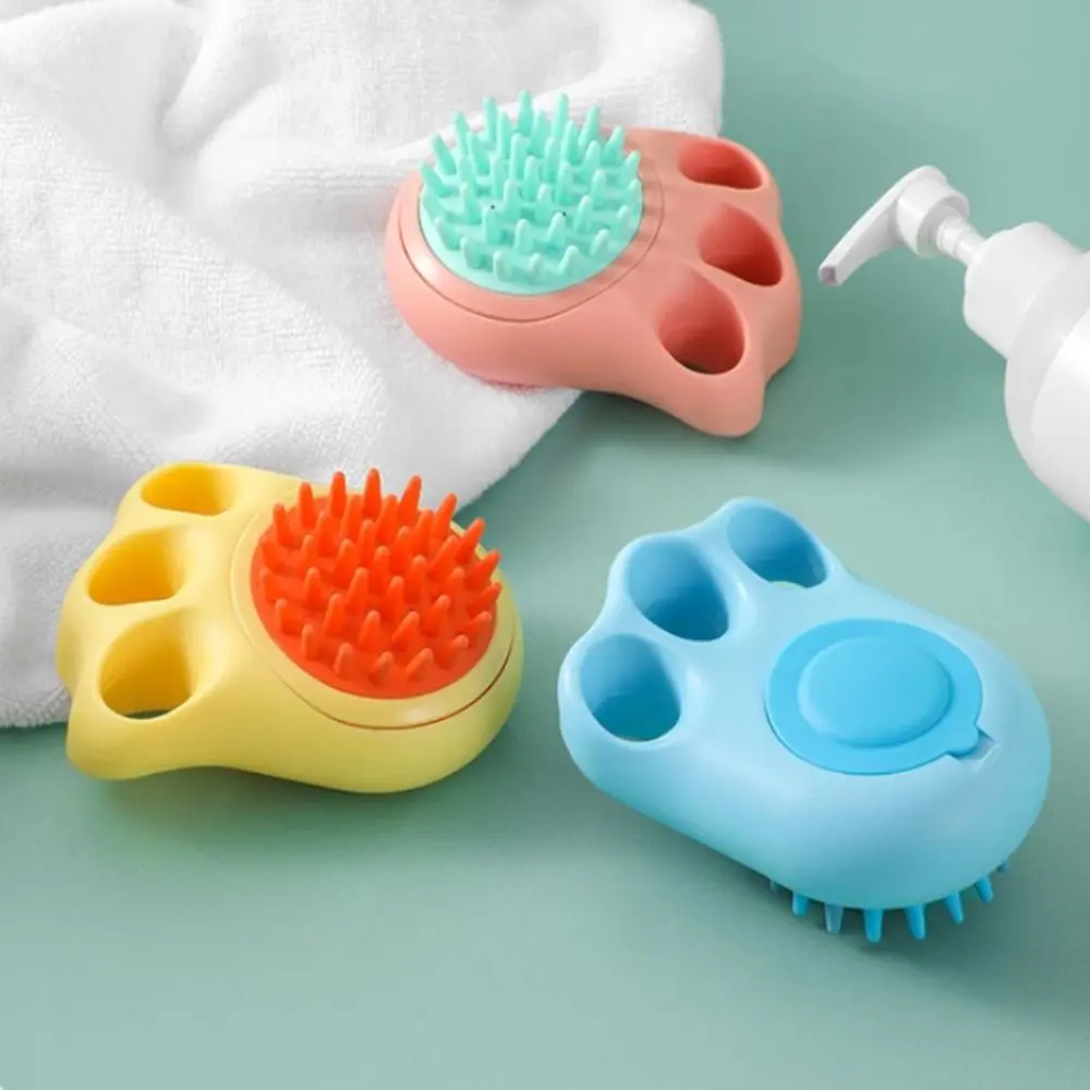 

Щетка для массажа собак и кошек, Аксессуары для домашних питомцев, расческа для массажа ванной комнаты, мягкая щетка для груминга и душа, купания