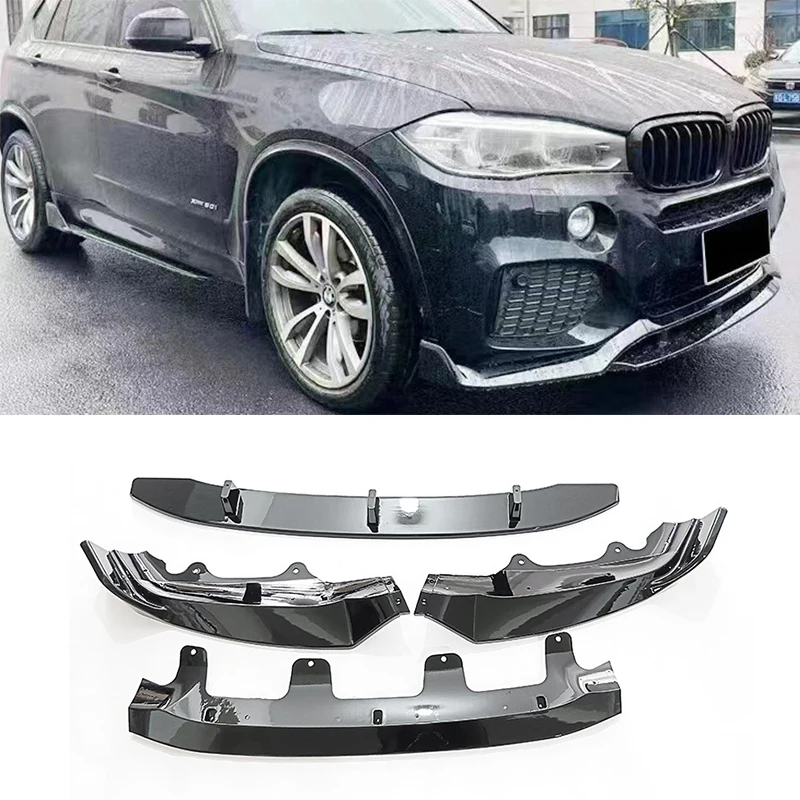 

Car Front Bumper Lip Spoiler Diffuser Splitters Body Kit Aprons Cover Guard Trim MP Style For BMW X5 F15 M Sport 2014-2018