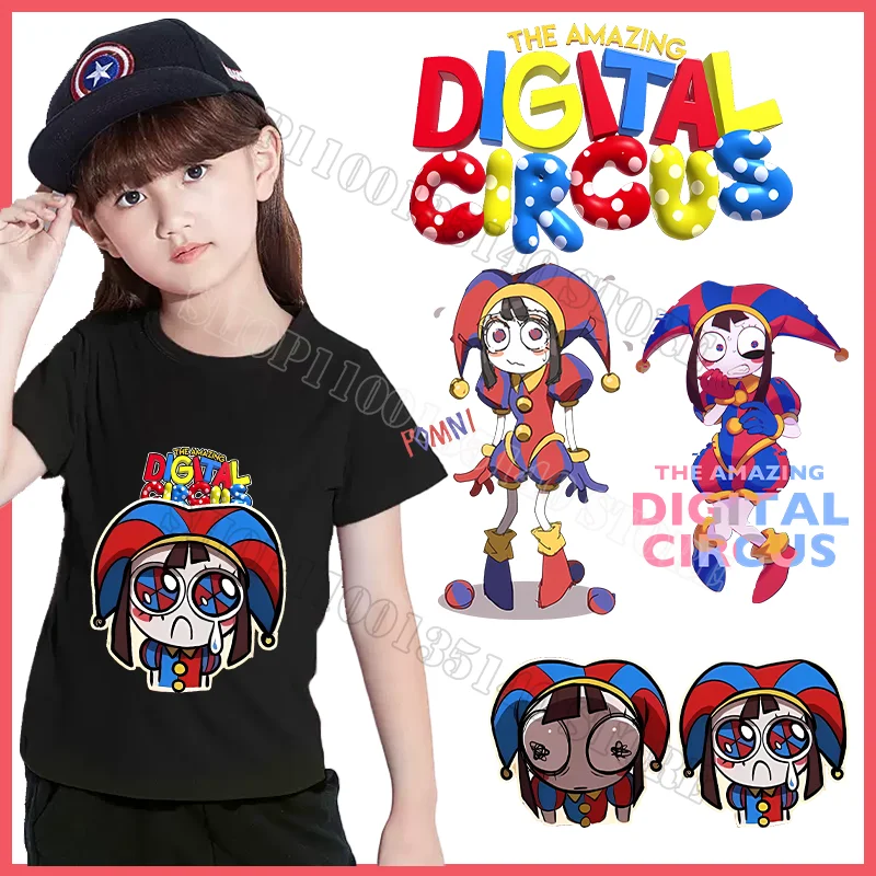 The Amazing Digital Circus Heat Transfer Patch Abbigliamento Anime Bambini Thermal Patch Adesivi Fai Da Te Badge Decor Regali Di Compleanno