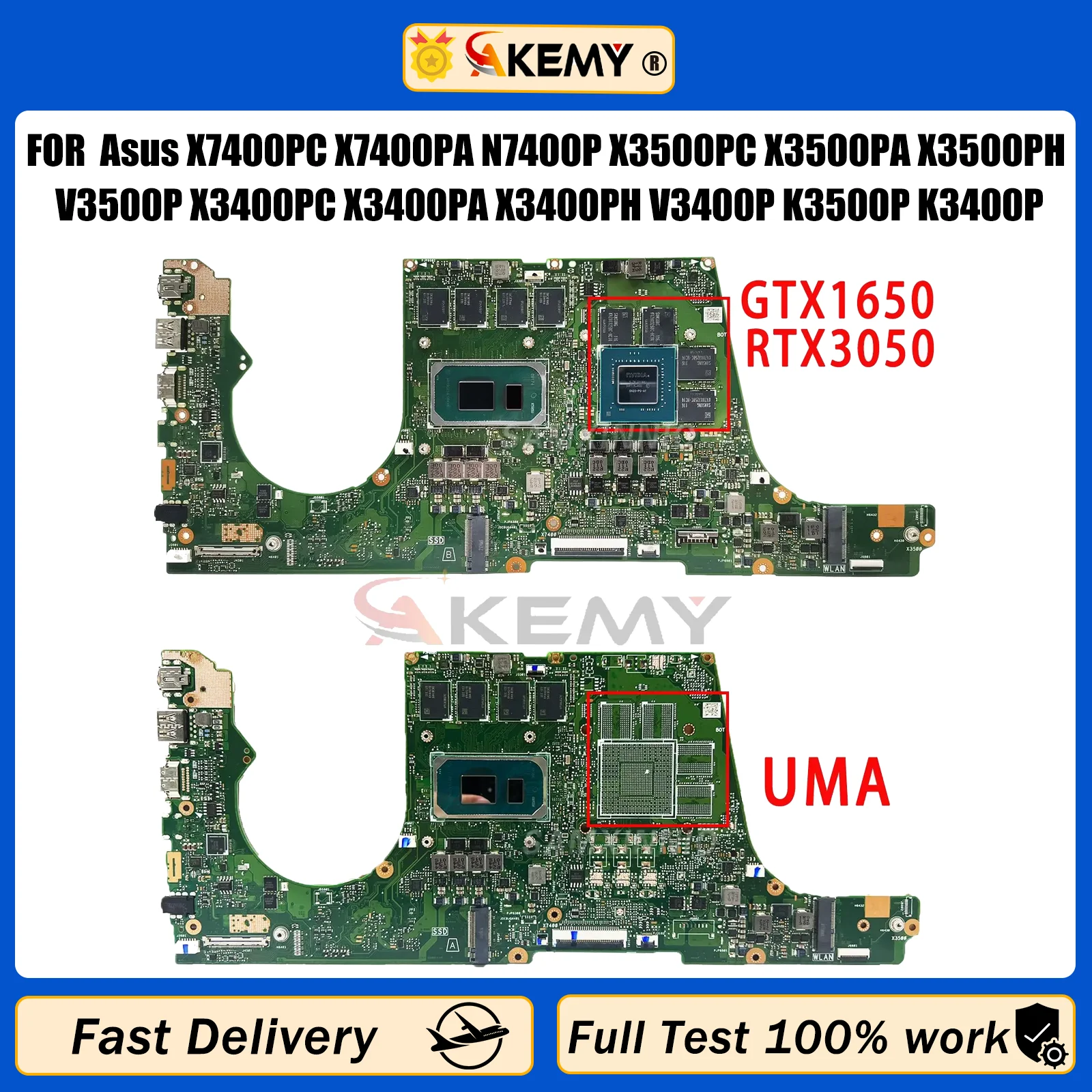 Материнская плата для ноутбука AKEMY X7400PC X7400PA N7400P X3500PC X3500PA X3500PH V3500P X3400PA X3400PC X3400PH V3400P K3500P K3400P