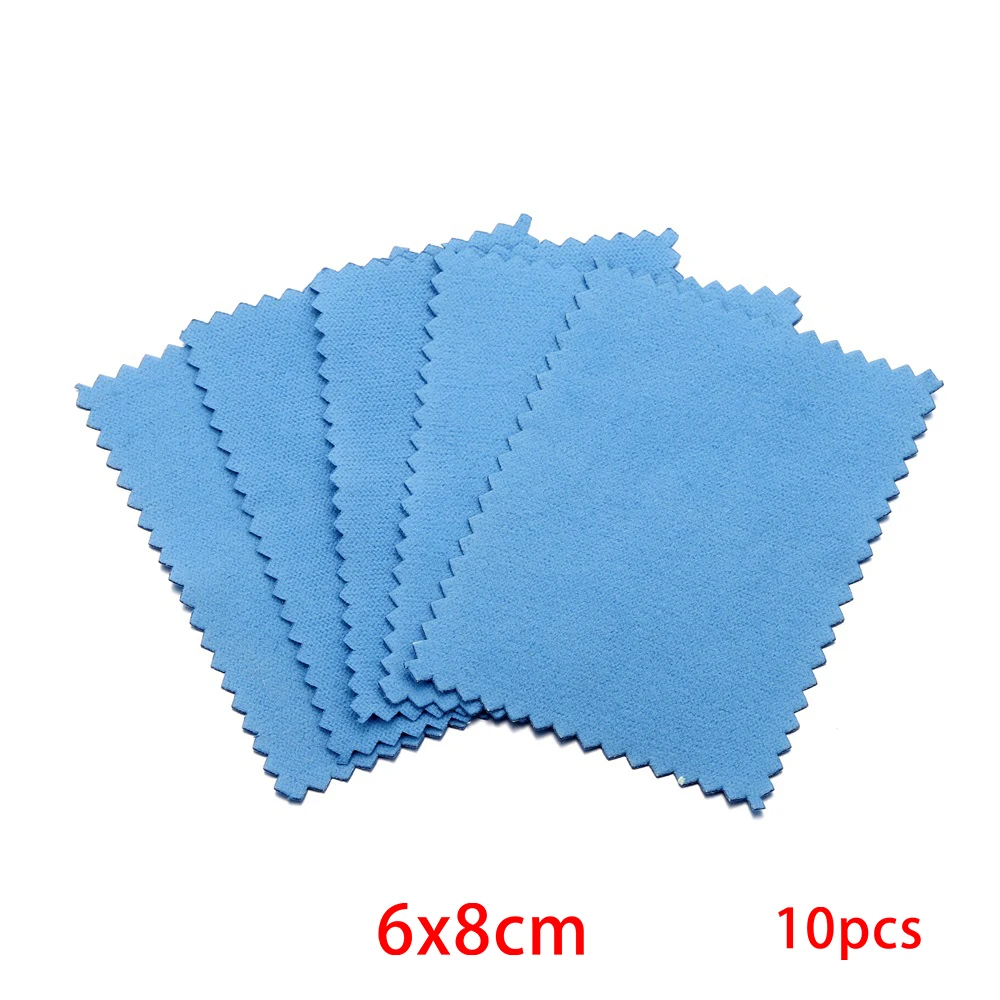 Deluxe Jewelry Cleaning Cloths - 10 Pack Silver & Gold Polishing Wipes