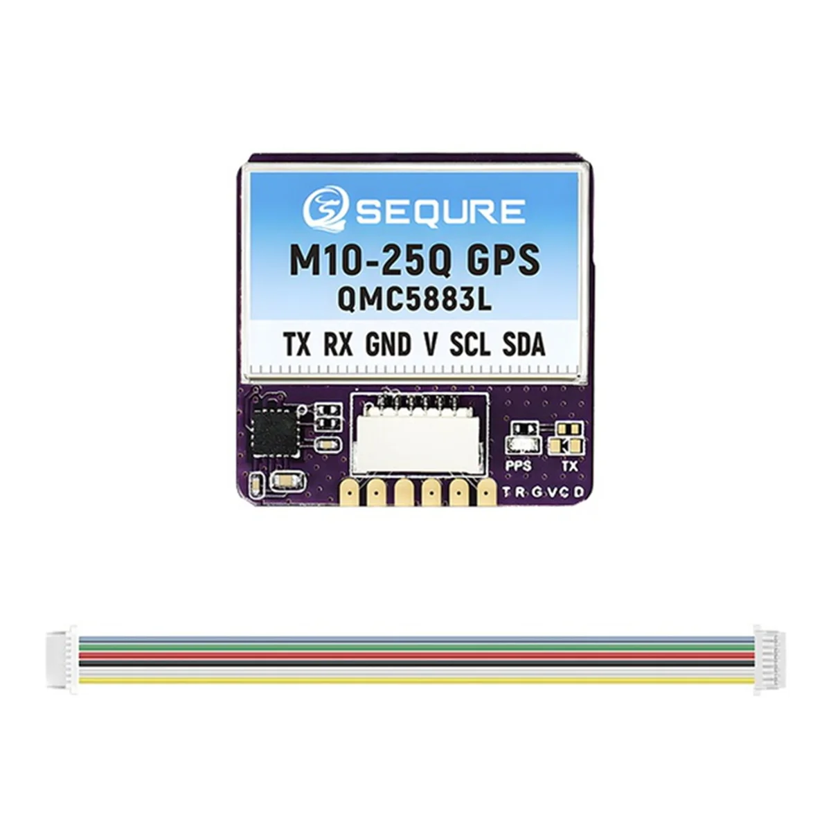 SEQURE M10-25Q GPS Small Size Fast Positioning INVA BF Fixed-Wing Racing Drone FPV Return QMC5883L Compass-A