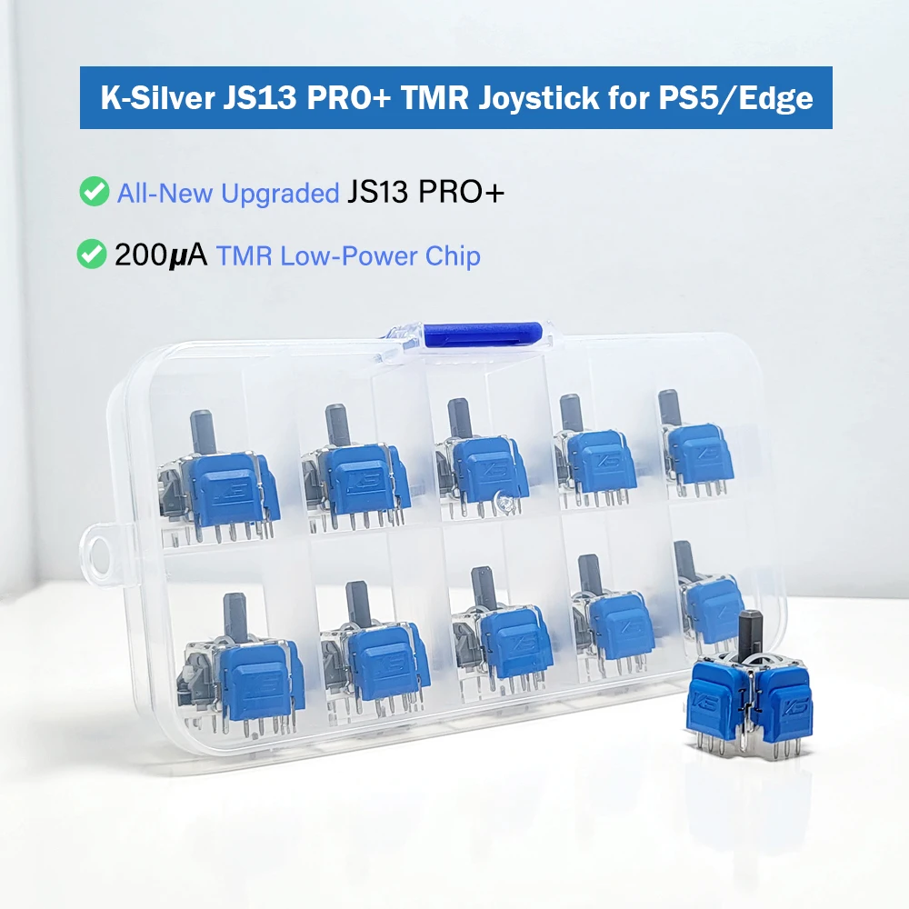 10pcs K-SILVER JS13 PRO+ TMR Electromagnetic Joystick for PS5 Game ...