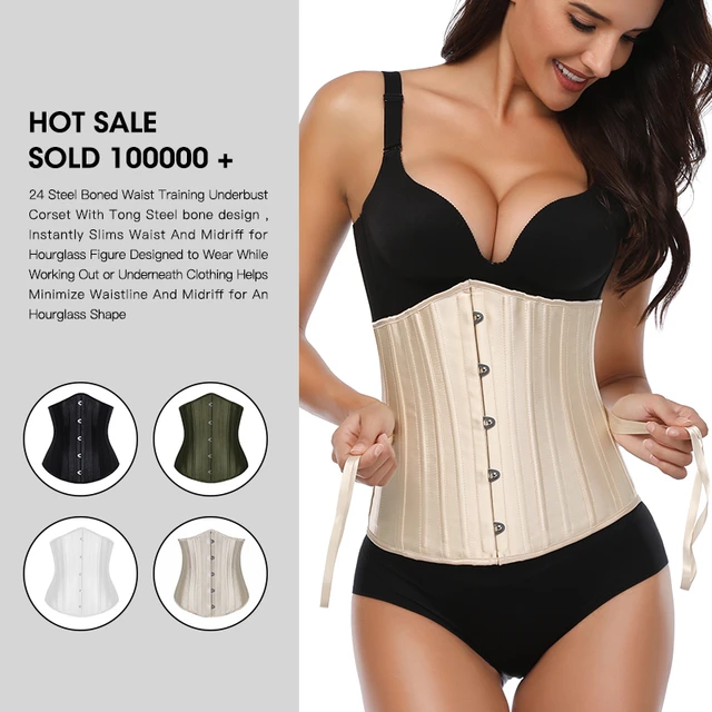 Burvogue Vintage Waist Trainer Corset Cinchers Long Torso Hourglass Body  Shaper 24steel Bones Underbust Shapewear Girdle Trimmer - Shapers -  AliExpress