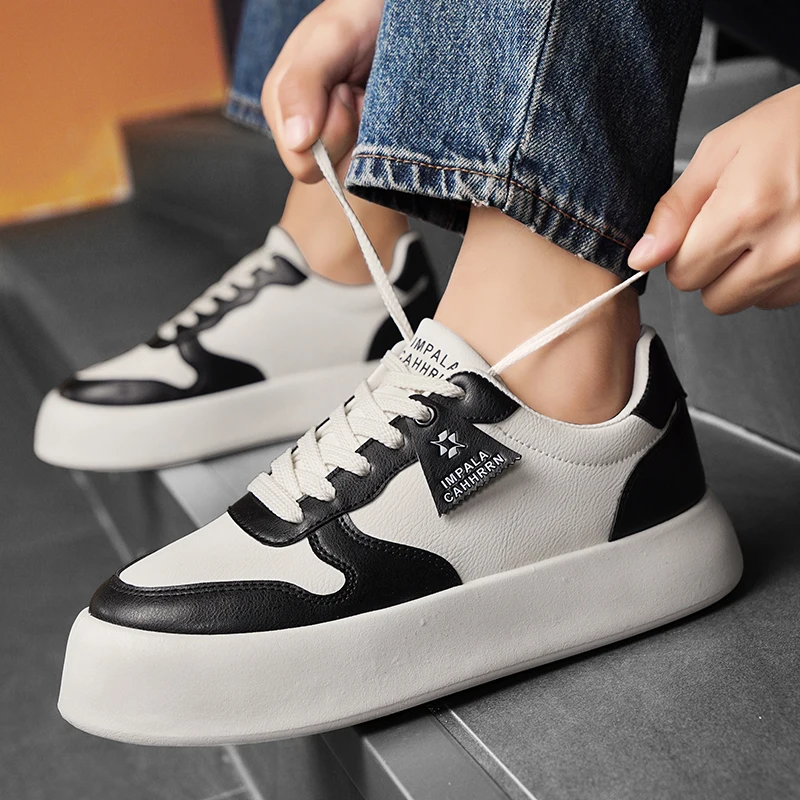2025 New Men's Casual Shoes Fashion Soft Man Sports Shoe Students Lace-up Light Sneakers for Men Versatile Shoes 5