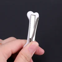 Épingles à cheveux en os blanc pour femmes, Barrettes à la mode, accessoires de bandeau, pinces à cheveux en os de chien vif, épingle à cheveux latérale 3