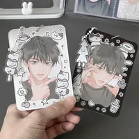 New Arrival Kawaii Black White Cute Animal Acrylic Card Sleeve 3 Inch Kpop Photocard Holder Credit Id Bank Card Photo Display 1